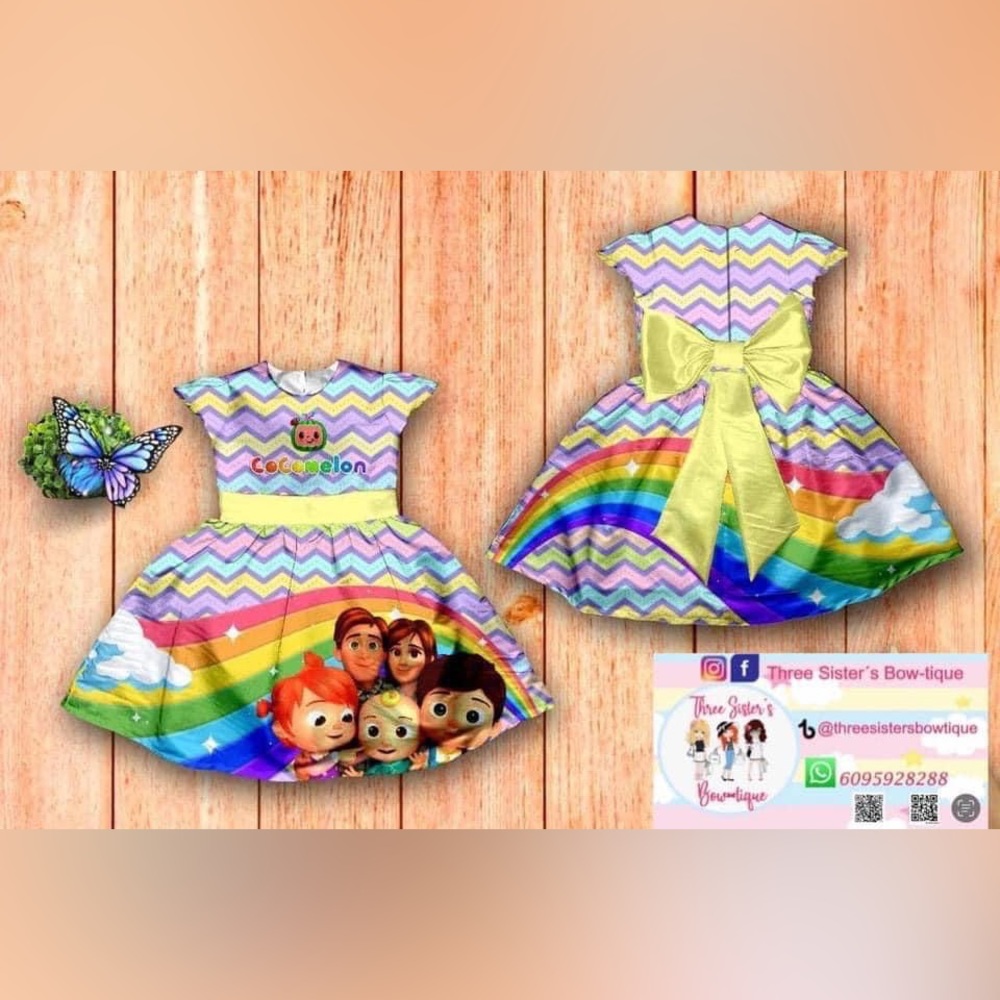 Cocomelon Little Girls Gala Dress NIB
